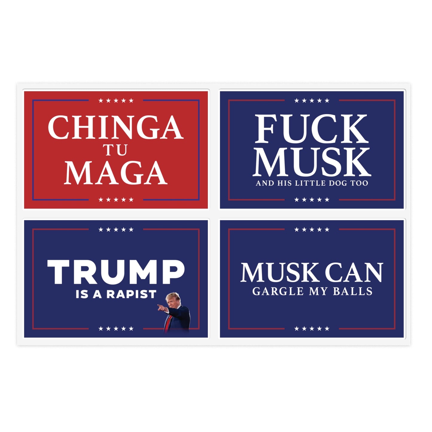 Fuck MAGA Sticker Sheet