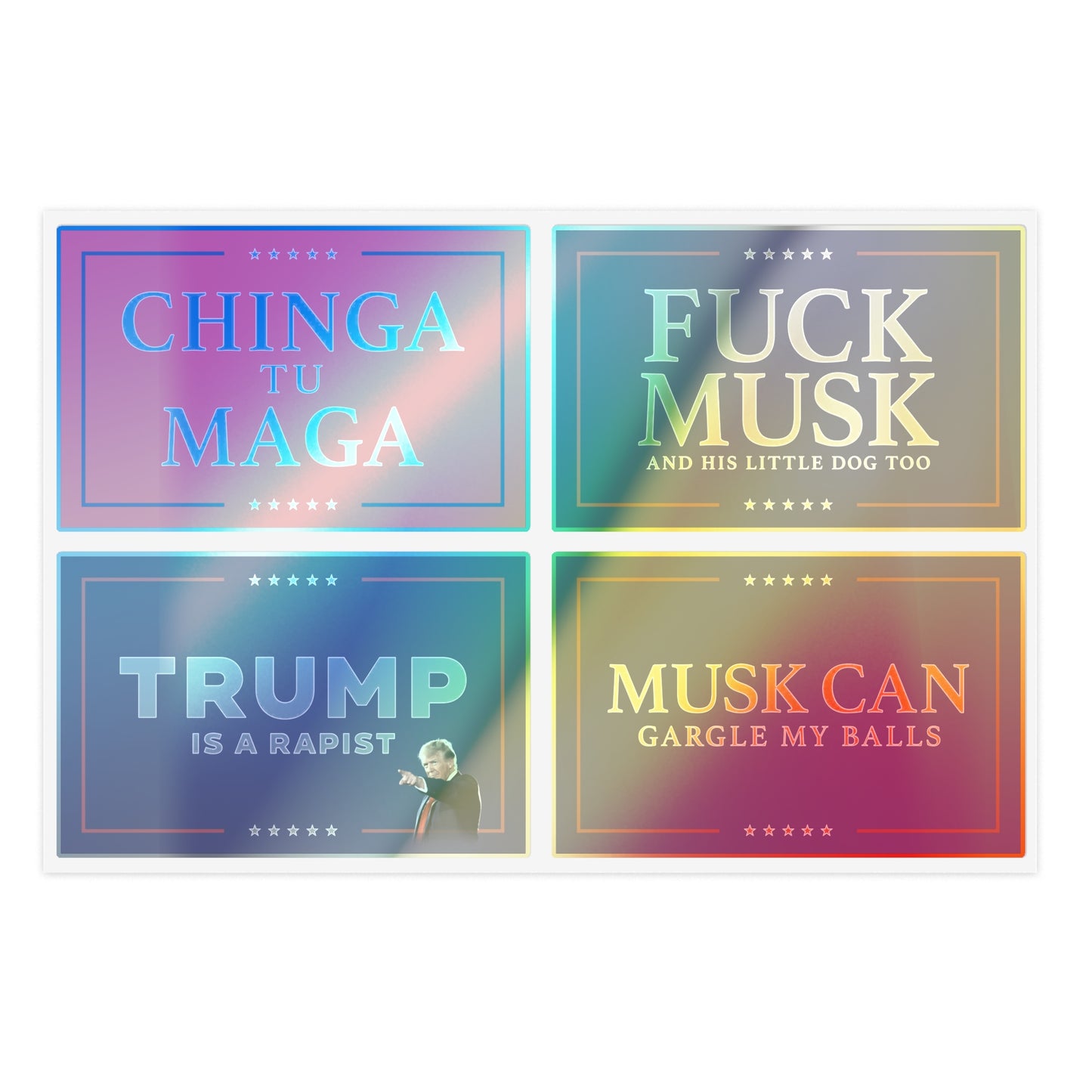 Fuck MAGA Sticker Sheet